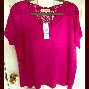 Ladies Jones New York Hot Pink Top